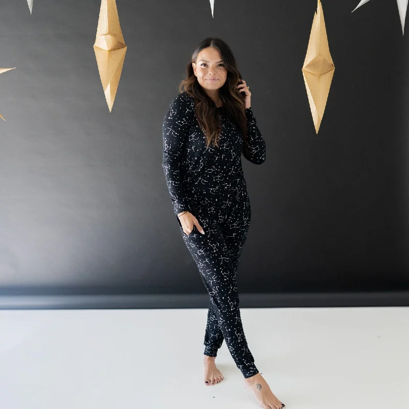 Women's Jogger Pajama Set in Midnight Constellation