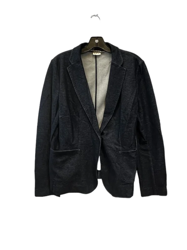 Blue Denim Blazer Designer Cmc, Size L