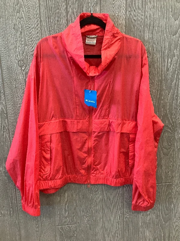 Coral Jacket Windbreaker Columbia, Size 3x