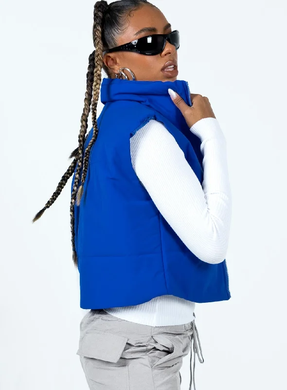 Kirby Puffer Vest Blue