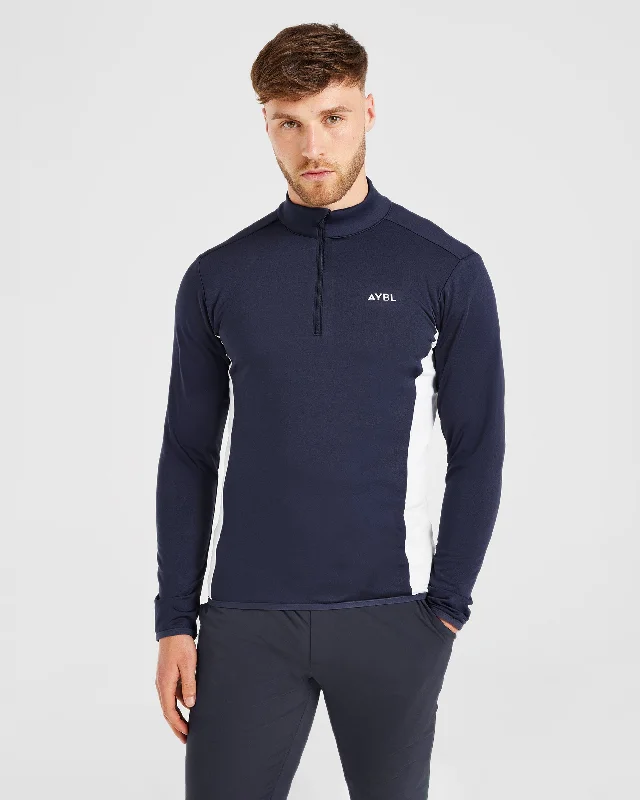 Performance 1/4 Zip Pullover - Navy