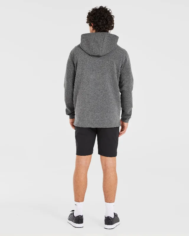 Performance Lightweight Hoodie - Charcoal Marl