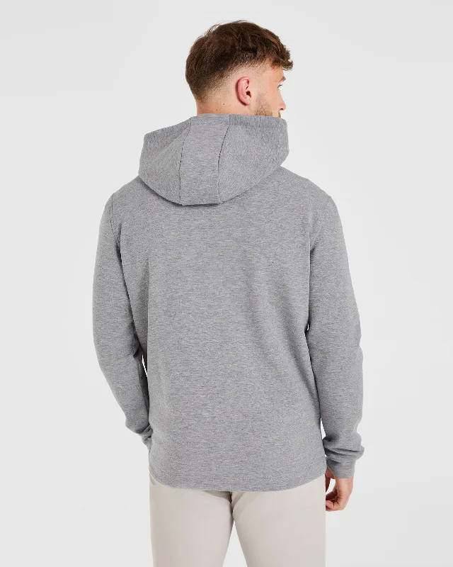 Performance Lightweight Hoodie - Grey Marl