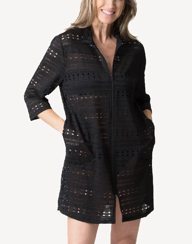 Eden Rock Zip Front Cover Up