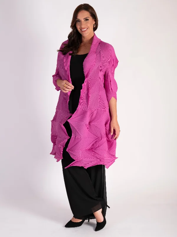 fuschia-3-d-pleated-long-shrug