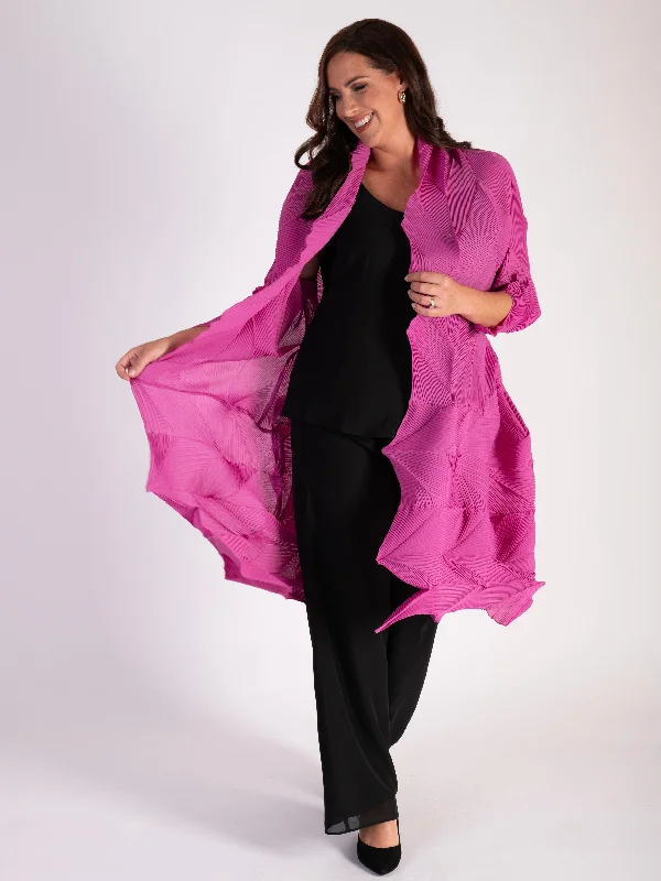 fuschia-3-d-pleated-long-shrug