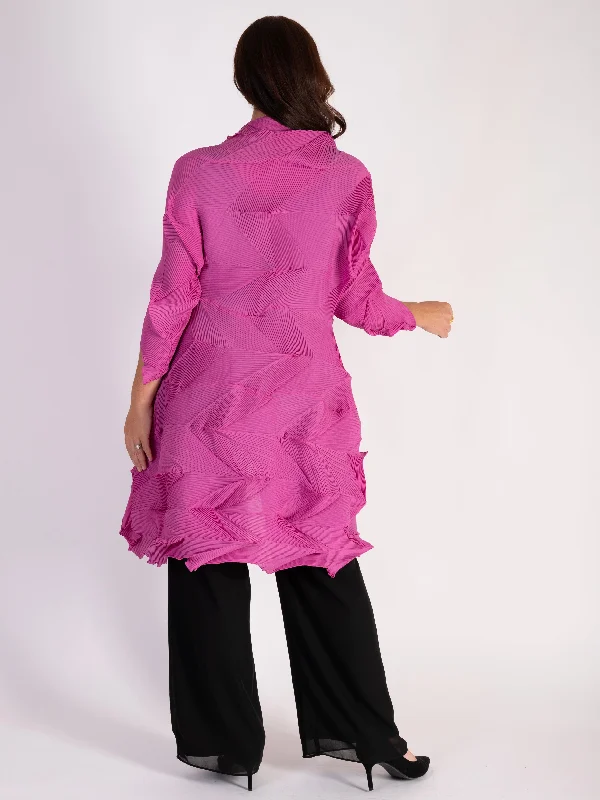 fuschia-3-d-pleated-long-shrug