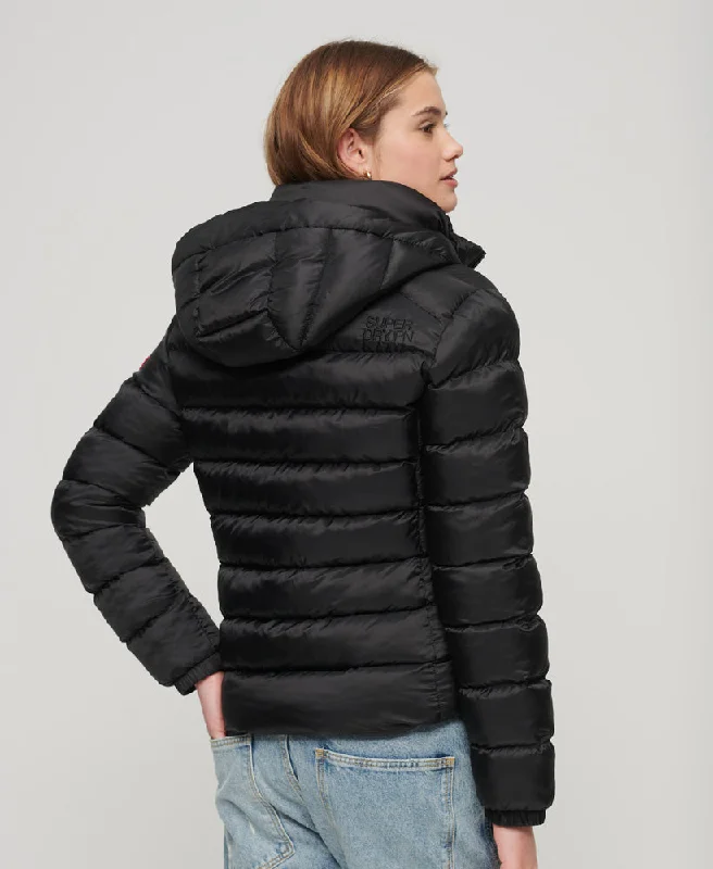 Hooded Fuji Padded Jacket | Black