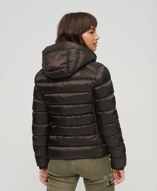 Hooded Fuji Padded Jacket | Dark Oak Brown