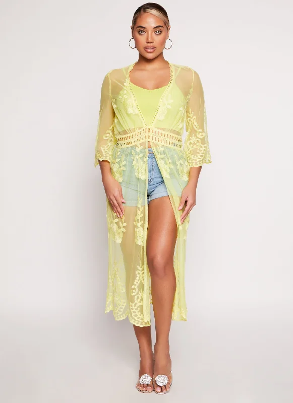 yellow-lace-mesh-three-button-kimono-1401069399947