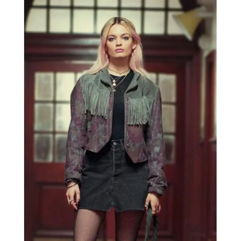 Sex Education Maeve Wiley Fringe Jacket