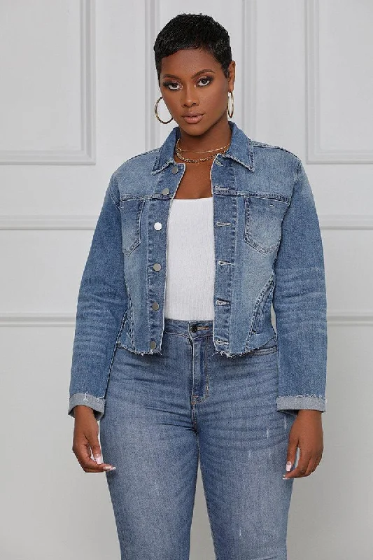 Denim Jacket Women Slim Jacket