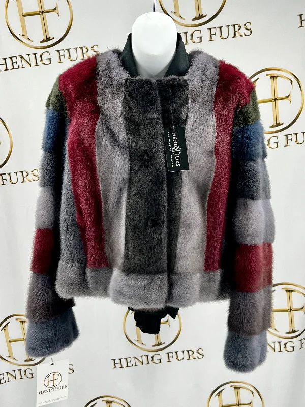 Multicolor Mink Fur Bolero Jacket