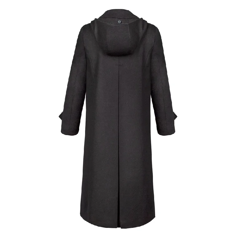 Silvia - Women's Traditional Loden Wool Coat in Charcoal