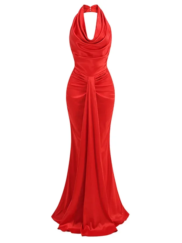 alamo-halterneck-draped-satin-dress