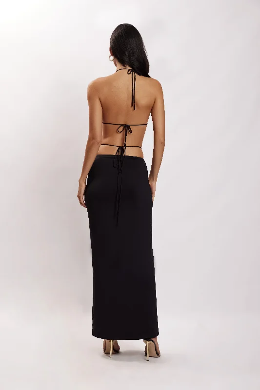 amber-ruched-halter-crop-top-black