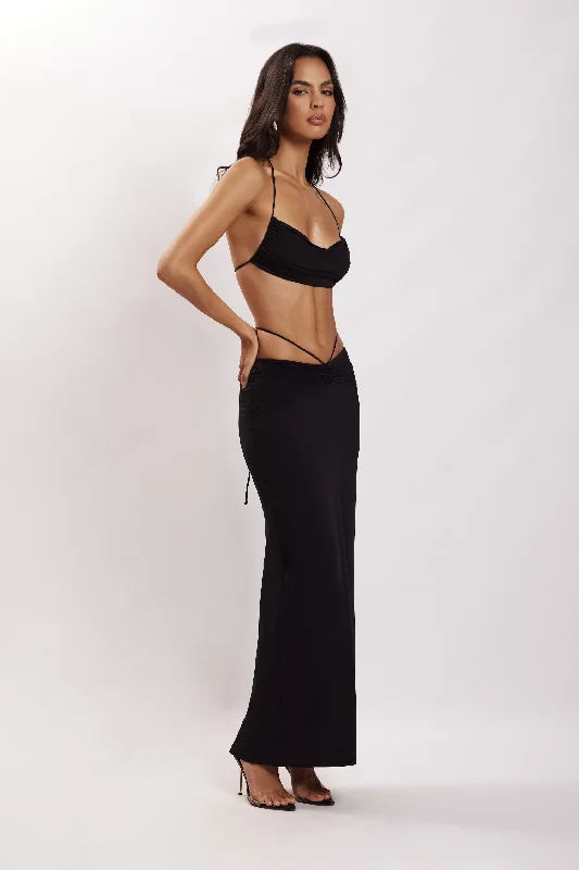 amber-ruched-halter-crop-top-black