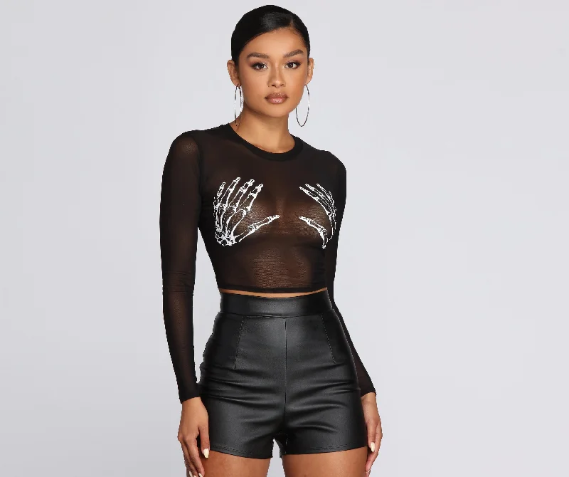 Bad To The Bone Crop Top