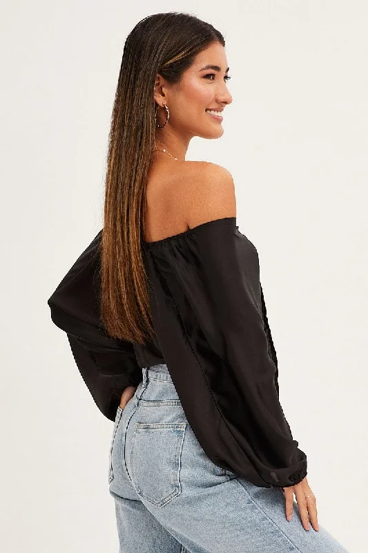 black-bolero-3-4-sleeve-tie-front-crop-satin-oj1036a-36w