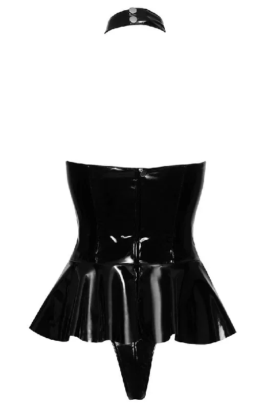 black-vinyl-bodysuit-with-peplum-the-affair