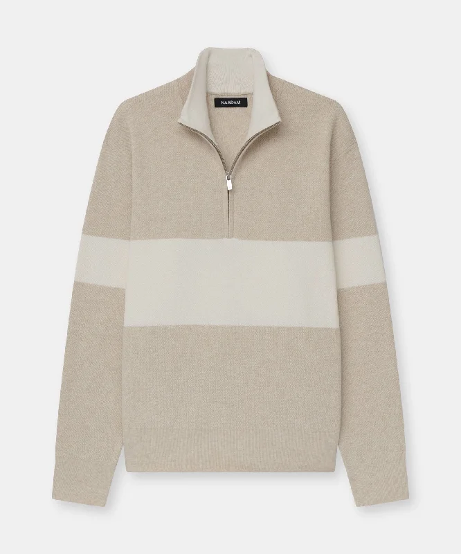 cafe-cotton-cashmere-striped-quarter-zip