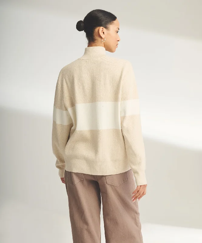 cafe-cotton-cashmere-striped-quarter-zip