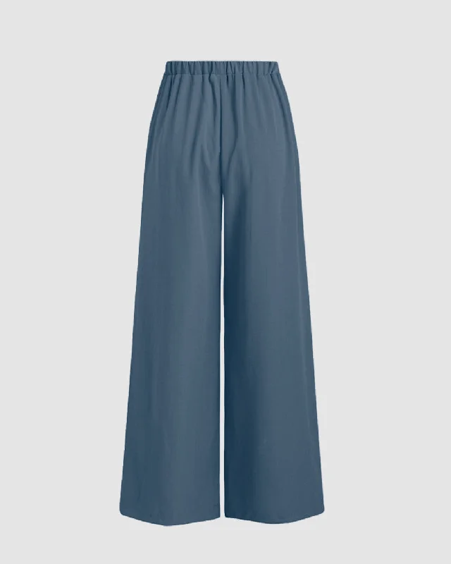 cross-halter-crop-top-drawstring-loose-fit-trousers-in-blue