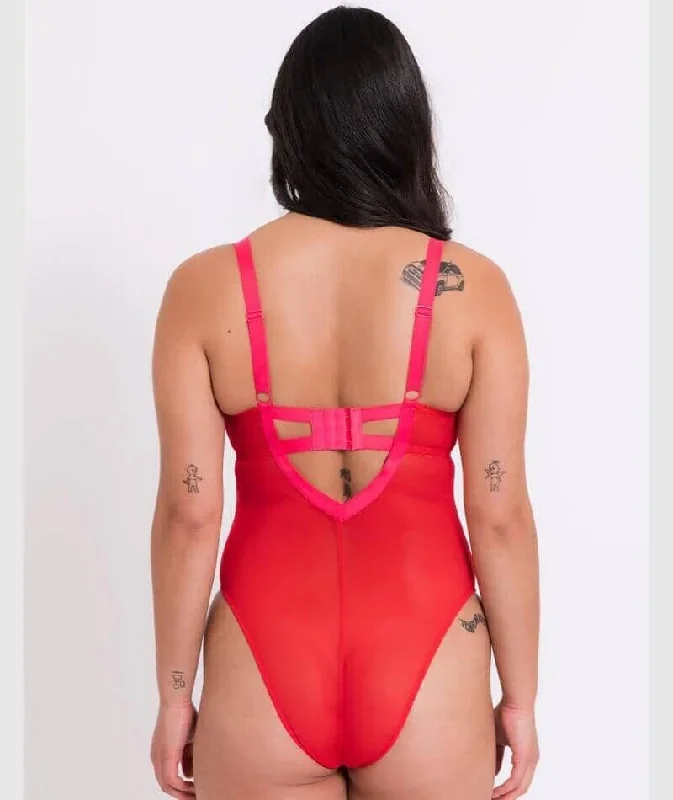 curvy-kate-elementary-plunge-bodysuit-red-pink