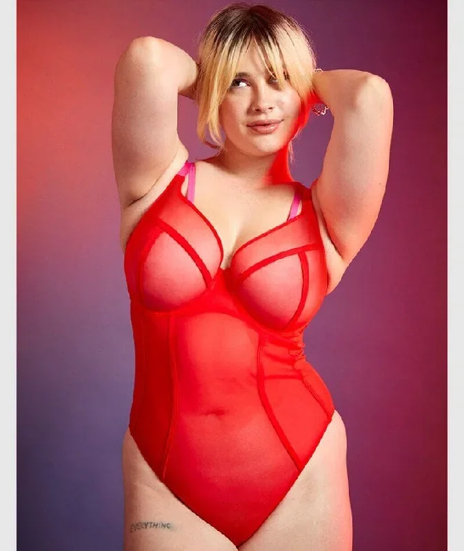 curvy-kate-elementary-plunge-bodysuit-red-pink