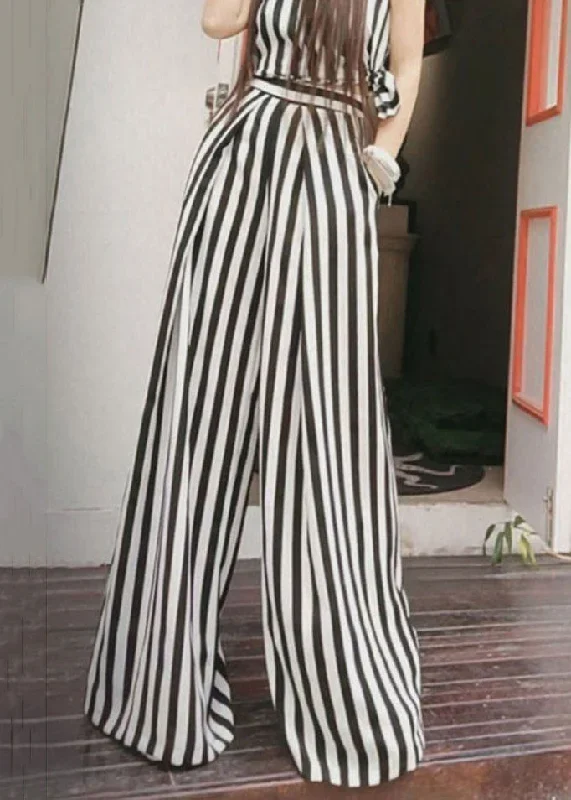 french-striped-pockets-high-waist-cotton-wide-leg-pants-summer