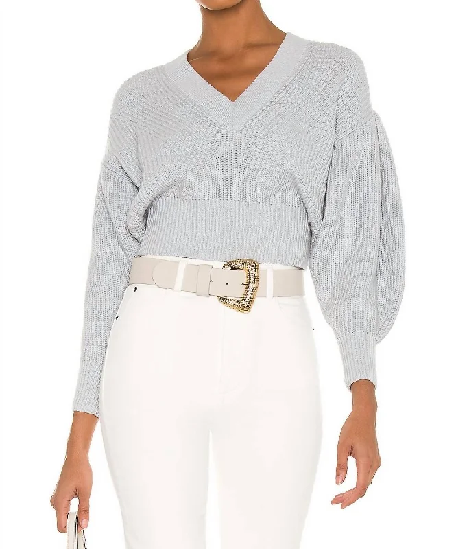 Kiria Sweater In Blue Grey