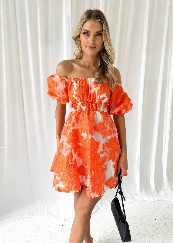 lania-dress-orange-jacquard