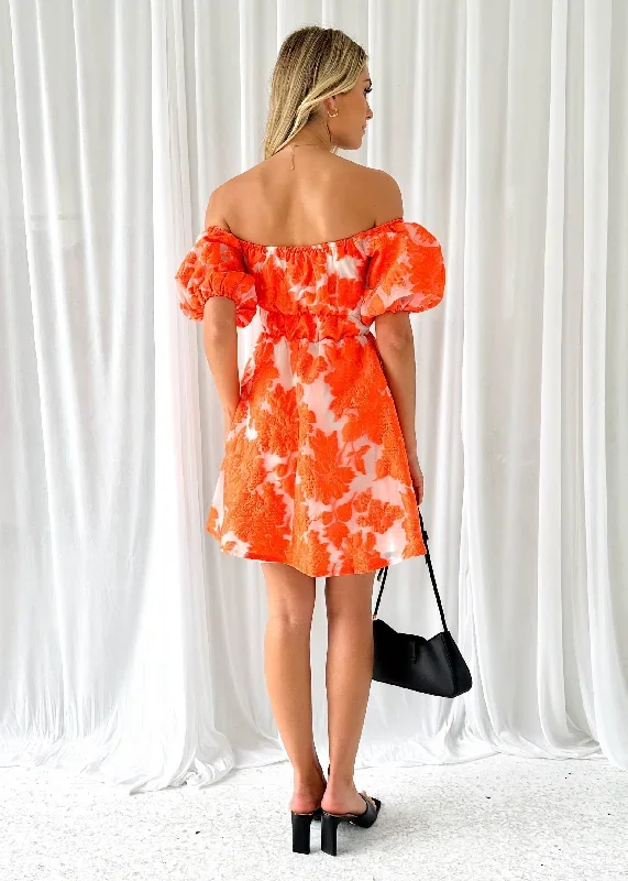 lania-dress-orange-jacquard