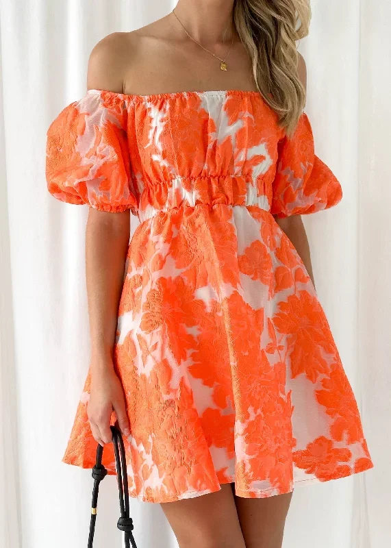 lania-dress-orange-jacquard