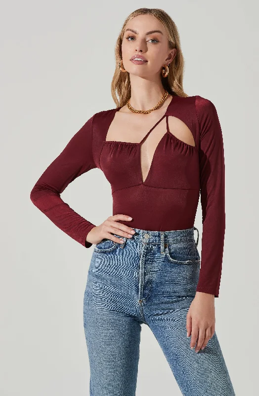 lauren-satin-cutout-long-sleeve-bodysuit