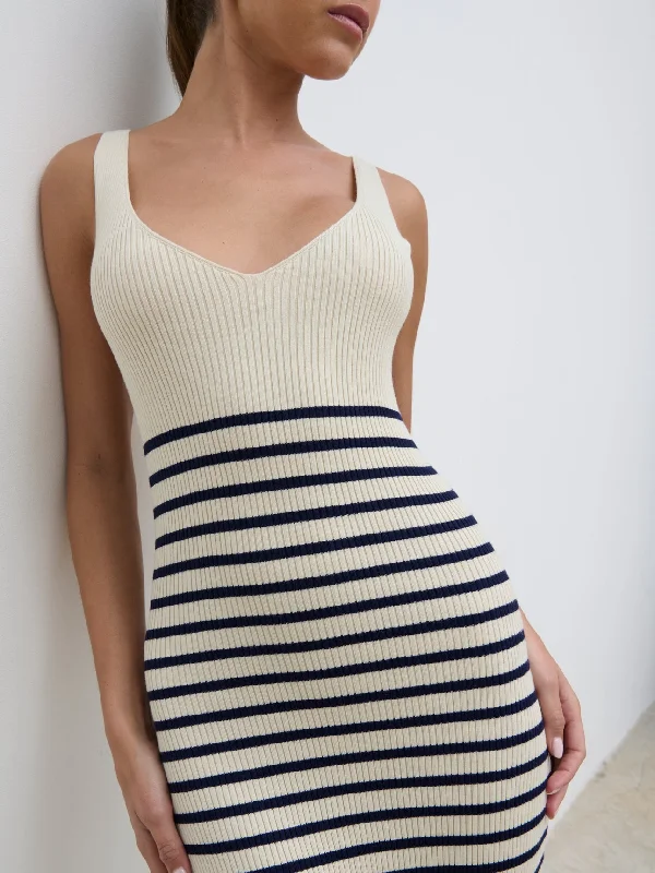 maria-stripe-knit-midaxi-dress-cream-and-navy