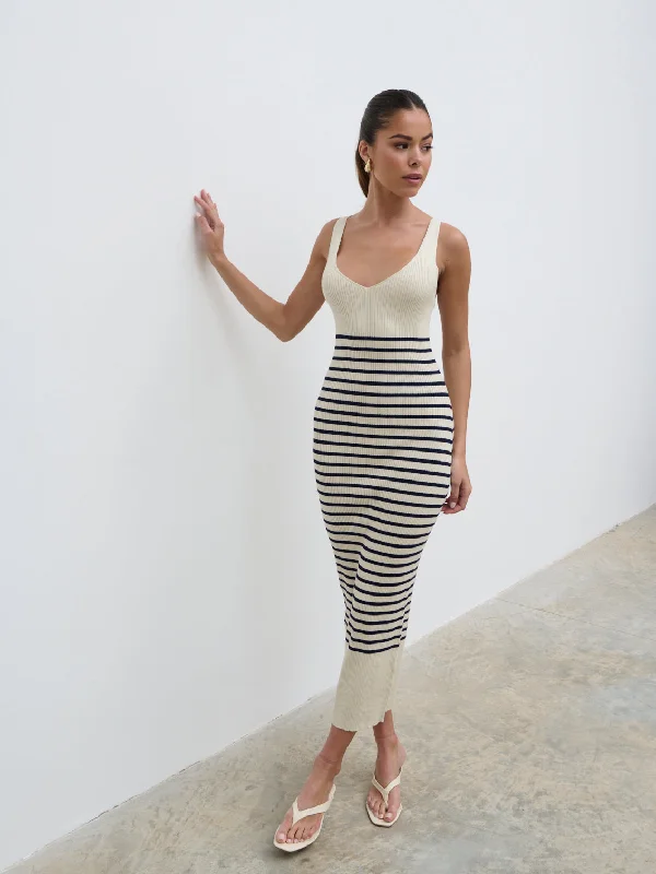 maria-stripe-knit-midaxi-dress-cream-and-navy