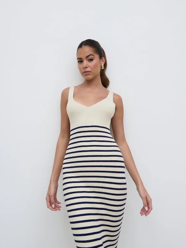 maria-stripe-knit-midaxi-dress-cream-and-navy