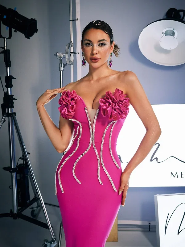 musa-strapless-crystal-flower-bandage-dress-in-hot-pink