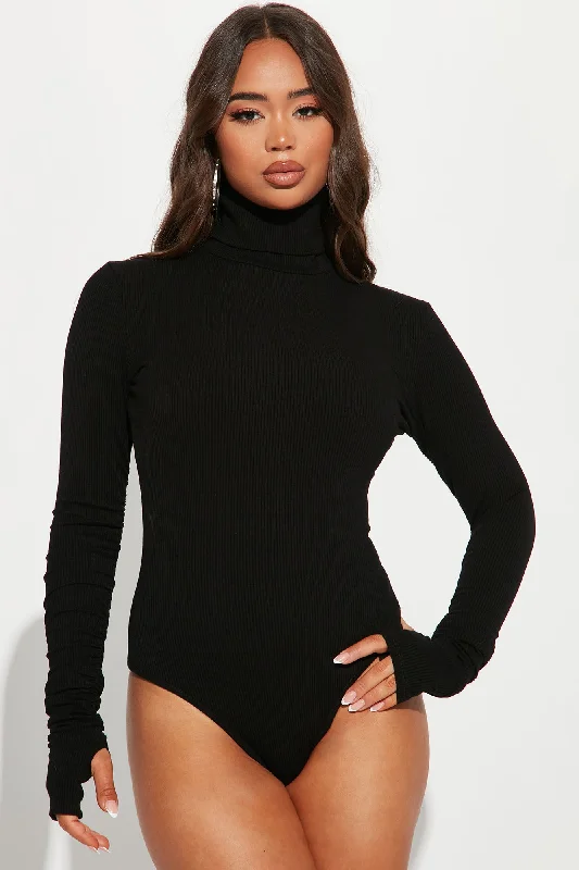 Olivia Snatched Bodysuit - Black