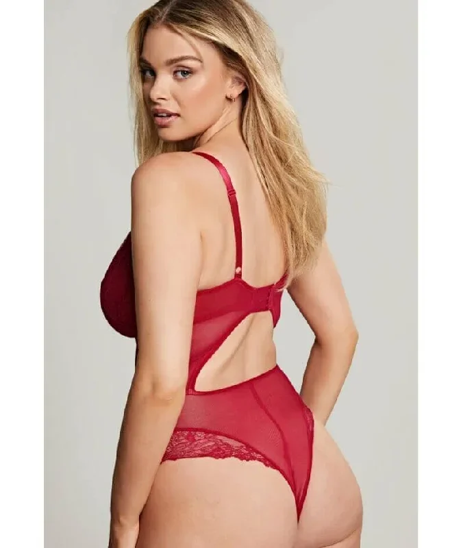 panache-selena-underwire-plunge-bodysuit-ruby-red