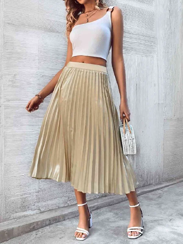 pleated-gold-midi-skirt