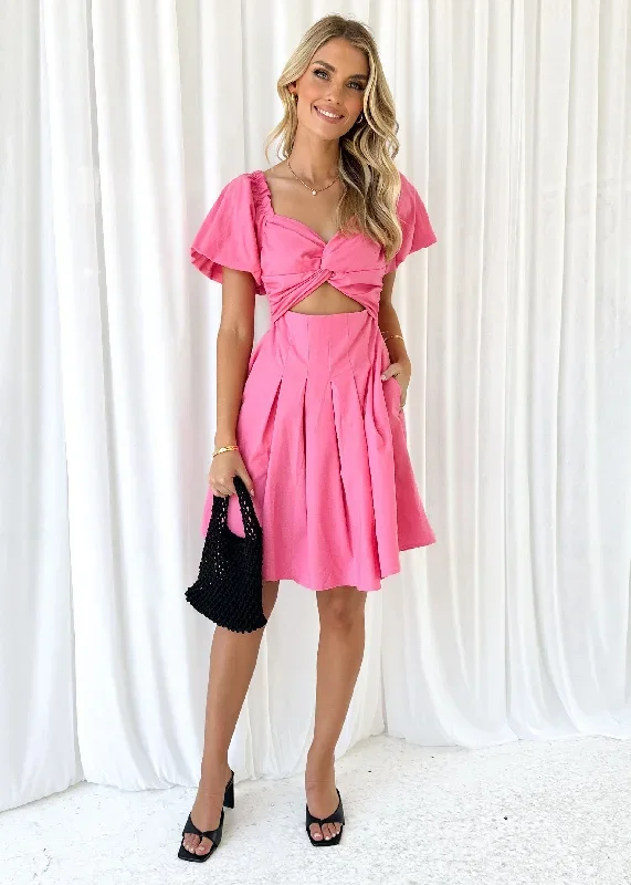 sancha-off-shoulder-dress-hot-pink