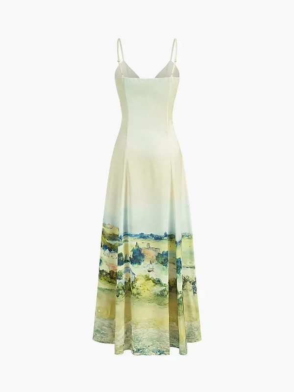 satin-print-v-neck-cami-dress