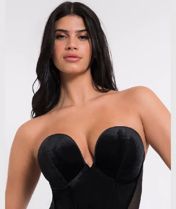 scantilly-icon-plunge-strapless-padded-bodysuit-black