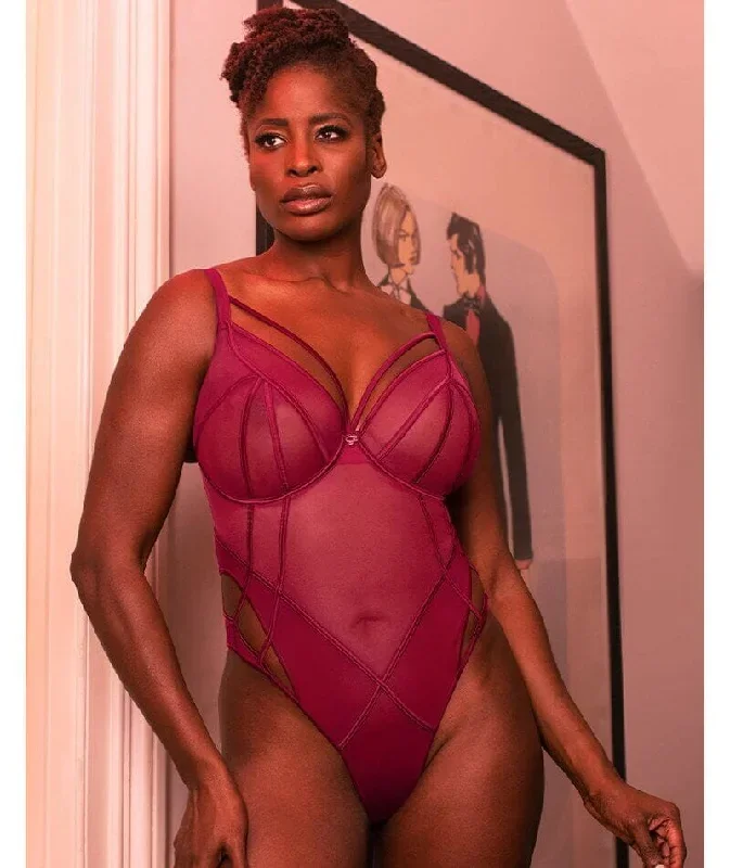 scantilly-senses-plunge-bodysuit-cherry-purple