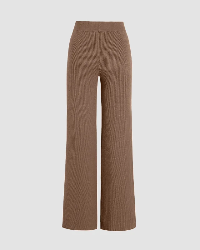 set-of-two-summer-trouser-in-brown-with-long-sleeve-crop-top