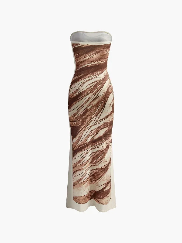 slim-print-stretch-strapless-dress