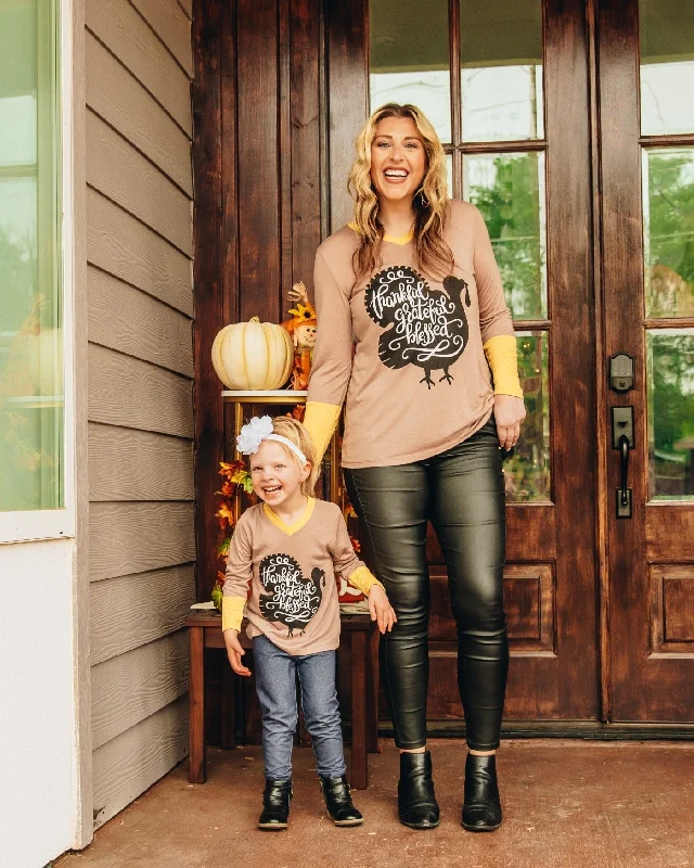 thankful-grateful-blessed-on-tan-longsleeve-tee-with-yellow-accent