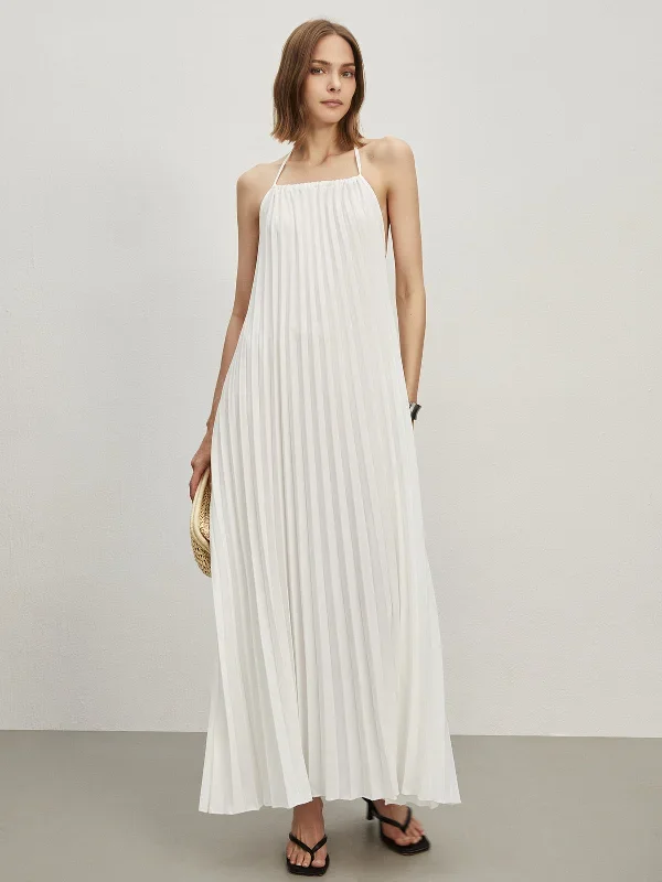 tie-back-open-back-pleated-long-dress